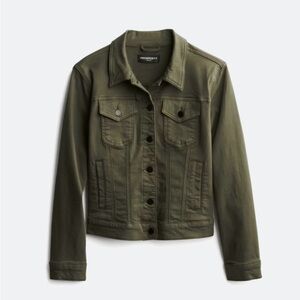 Prosperity Olive Green Denim Women's Jacket - Size XL - EUC